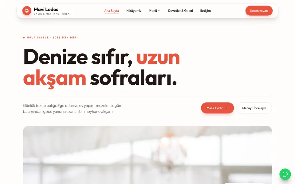 Restoran · Canlı şablonu
