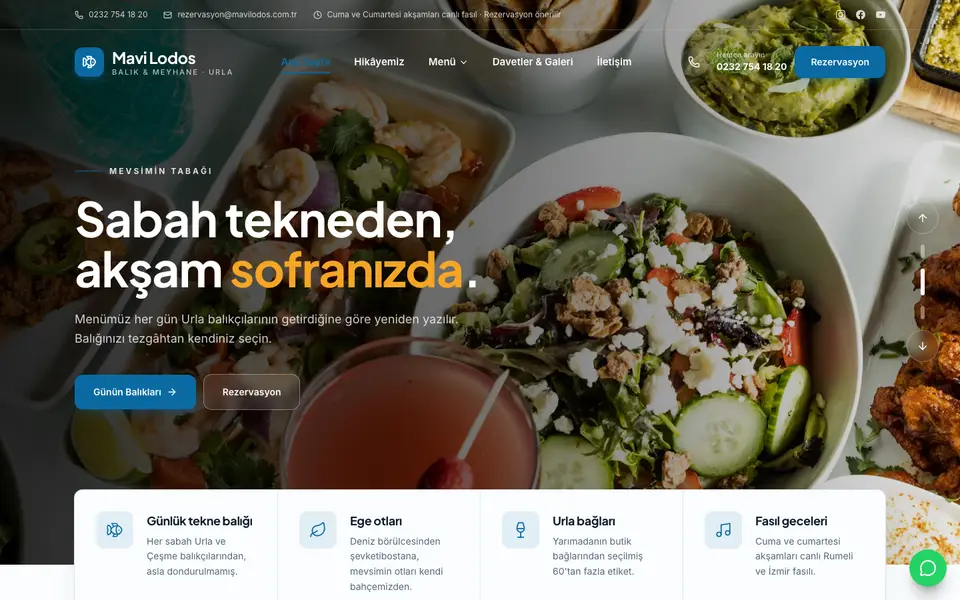 Restoran · Klasik şablonu