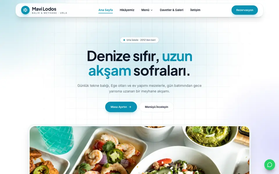 Restoran · Kristal şablonu
