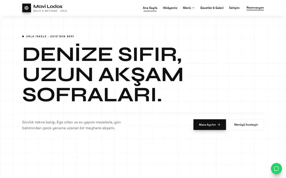 Restoran · Monokrom şablonu