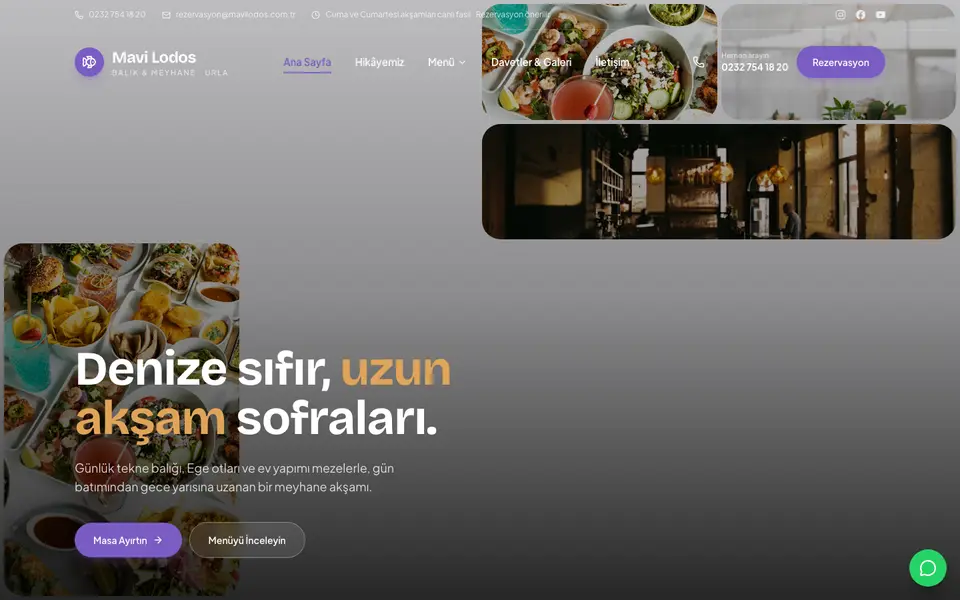 Restoran · Mozaik şablonu