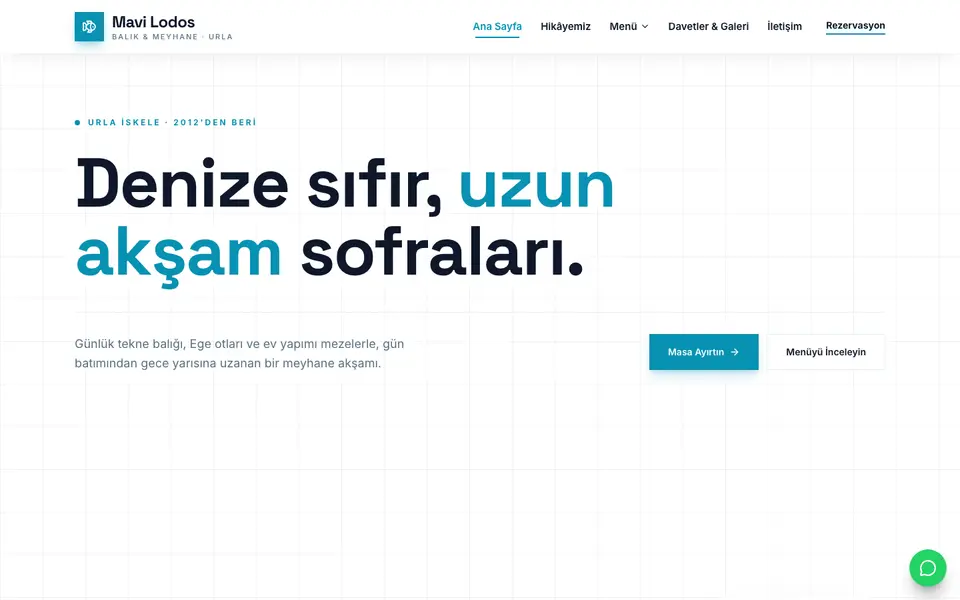 Restoran · Teknik şablonu