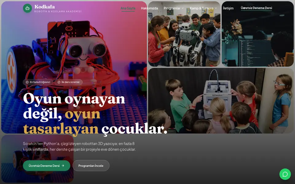 Robotik & Kodlama · Bahar şablonu
