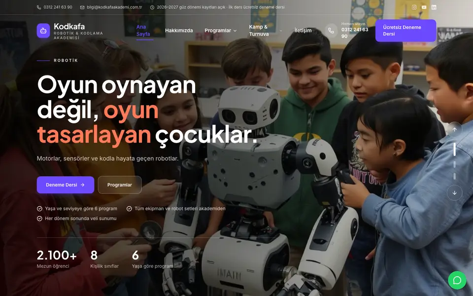 Robotik & Kodlama · Klasik şablonu