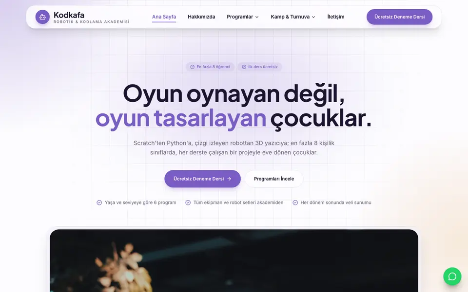 Robotik & Kodlama · Kristal şablonu
