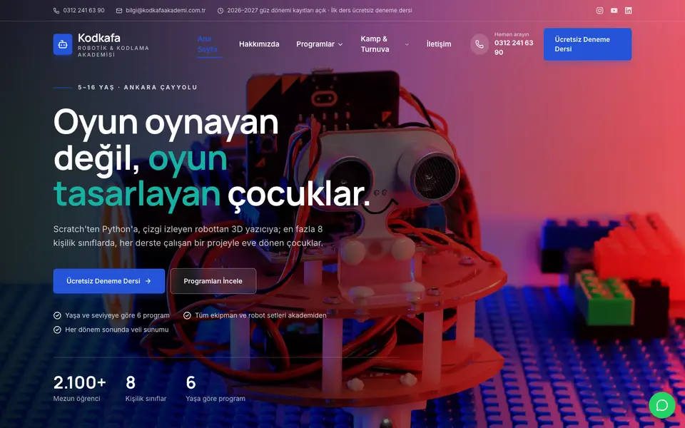 Robotik & Kodlama · Kurumsal şablonu