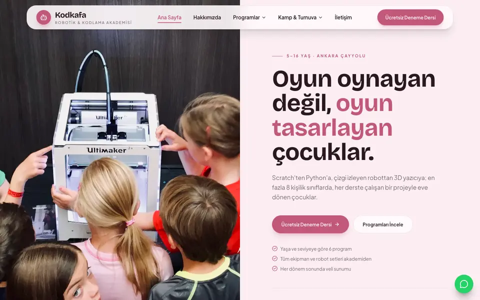 Robotik & Kodlama · Pastel şablonu