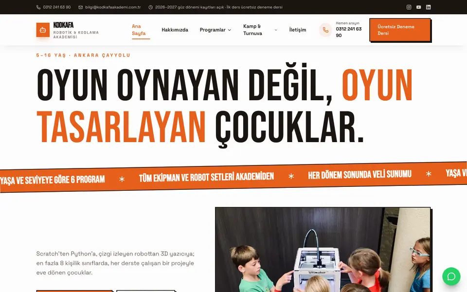 Robotik & Kodlama · Sokak şablonu