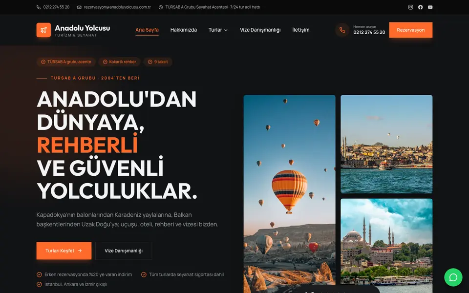 Seyahat Acentesi · Cesur şablonu