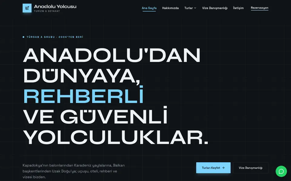 Seyahat Acentesi · Monokrom şablonu