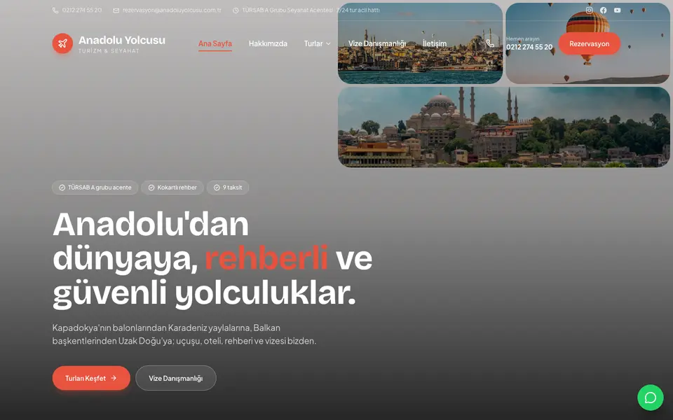Seyahat Acentesi · Mozaik şablonu