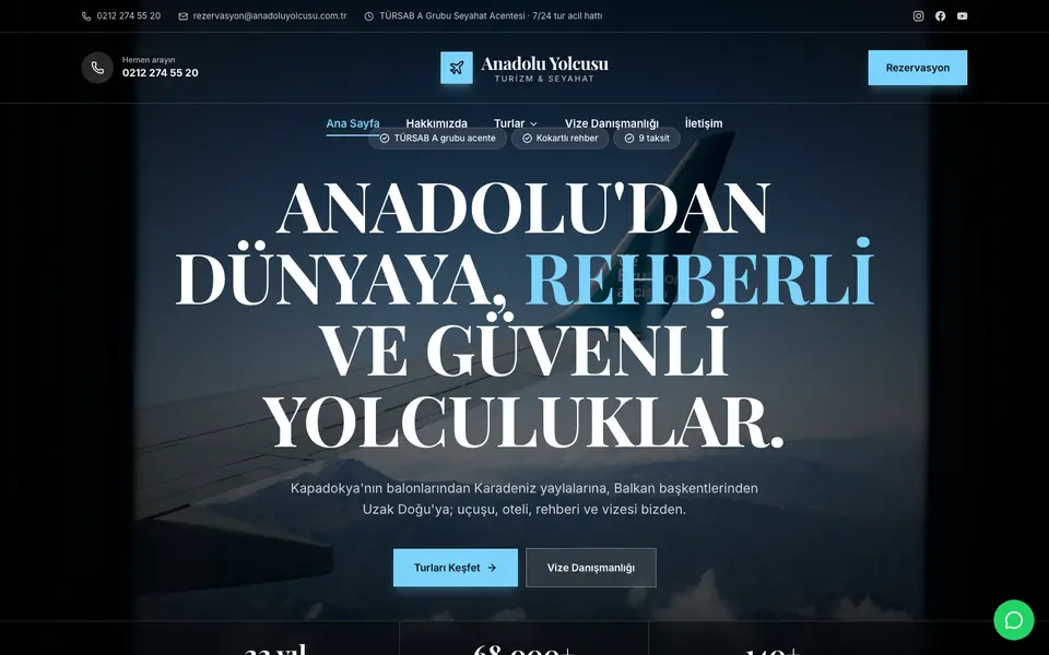 Seyahat Acentesi · Prestij şablonu