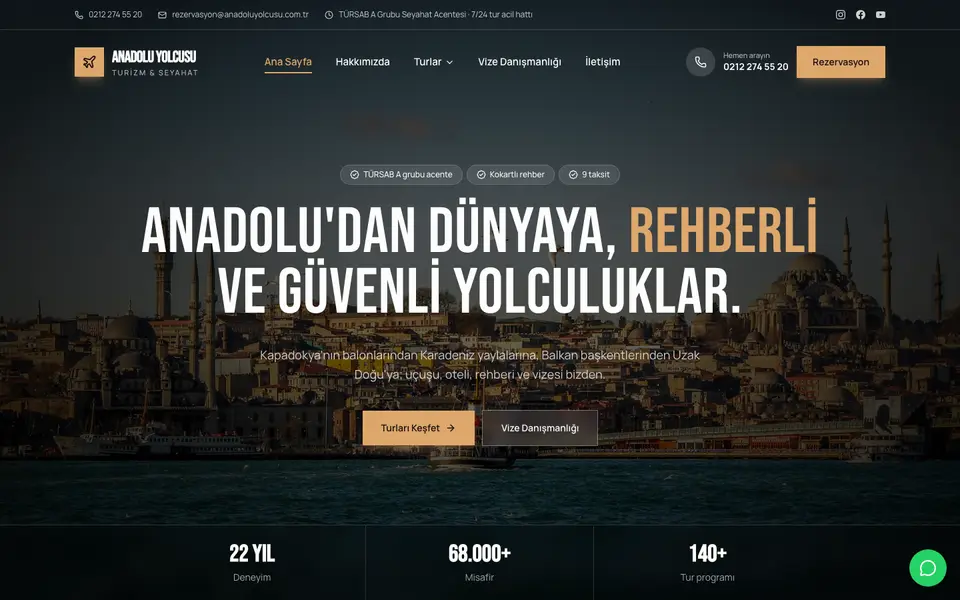 Seyahat Acentesi · Sinema şablonu