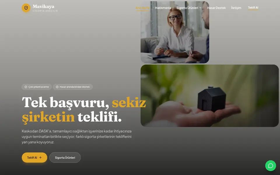 Sigorta Acentesi · Bahar şablonu