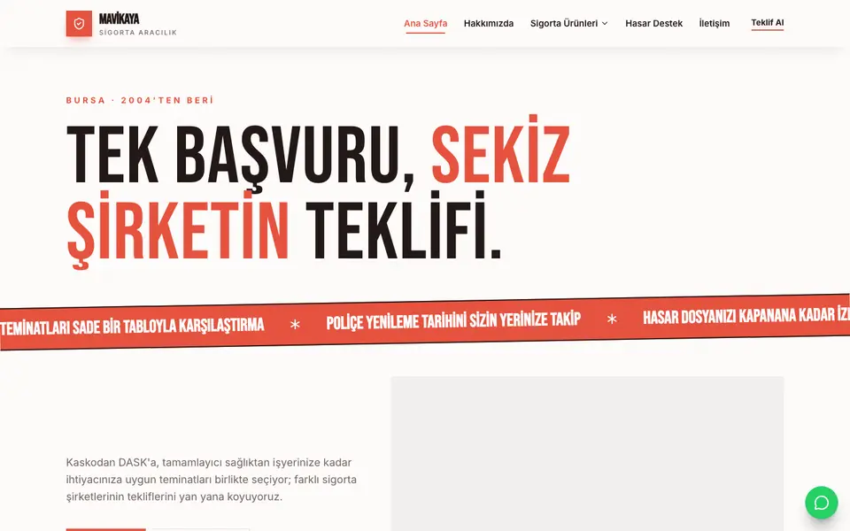 Sigorta Acentesi · Poster şablonu
