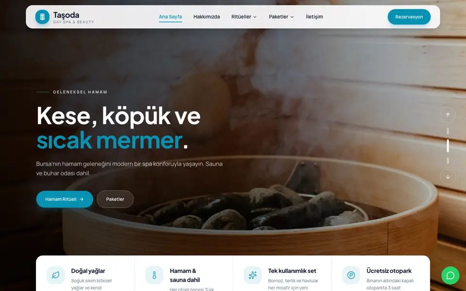 Spa & Güzellik Merkezi · Dinamik şablonu