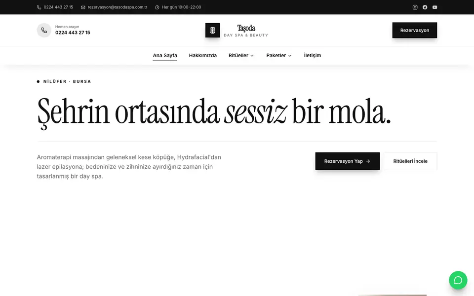 Spa & Güzellik Merkezi · Gazete şablonu