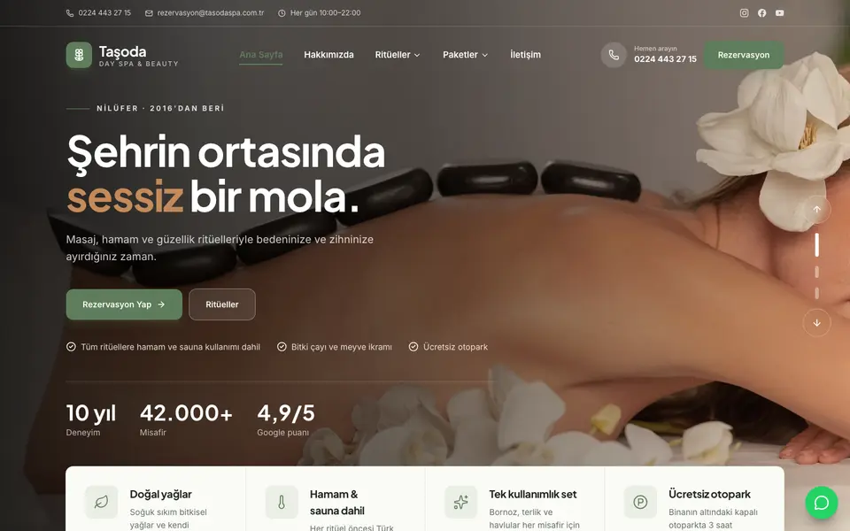 Spa & Güzellik Merkezi · Klasik şablonu