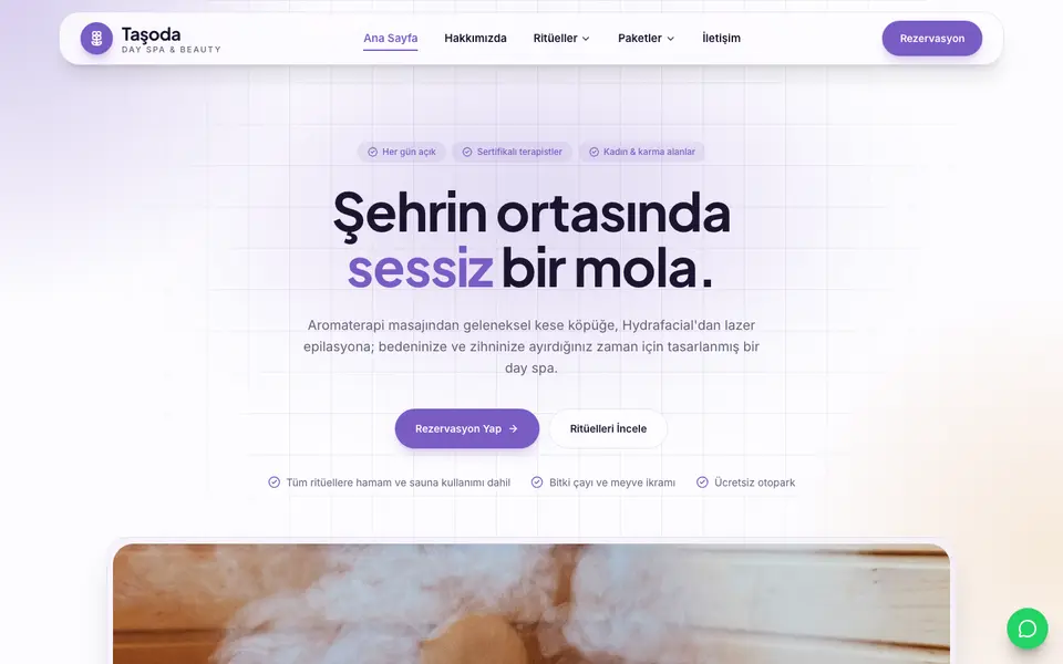 Spa & Güzellik Merkezi · Kristal şablonu