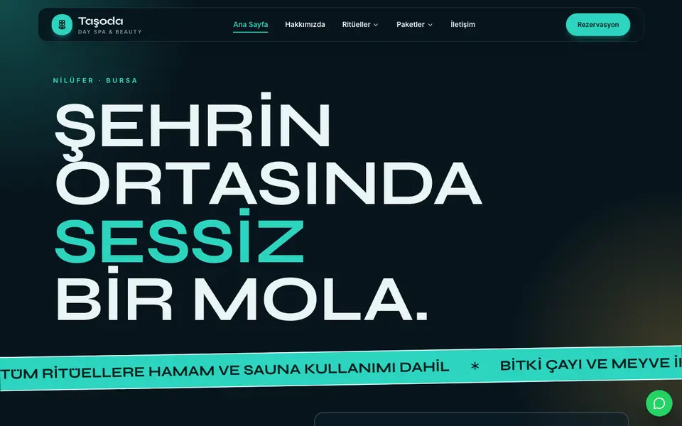 Spa & Güzellik Merkezi · Neon şablonu