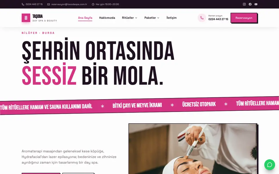 Spa & Güzellik Merkezi · Sokak şablonu