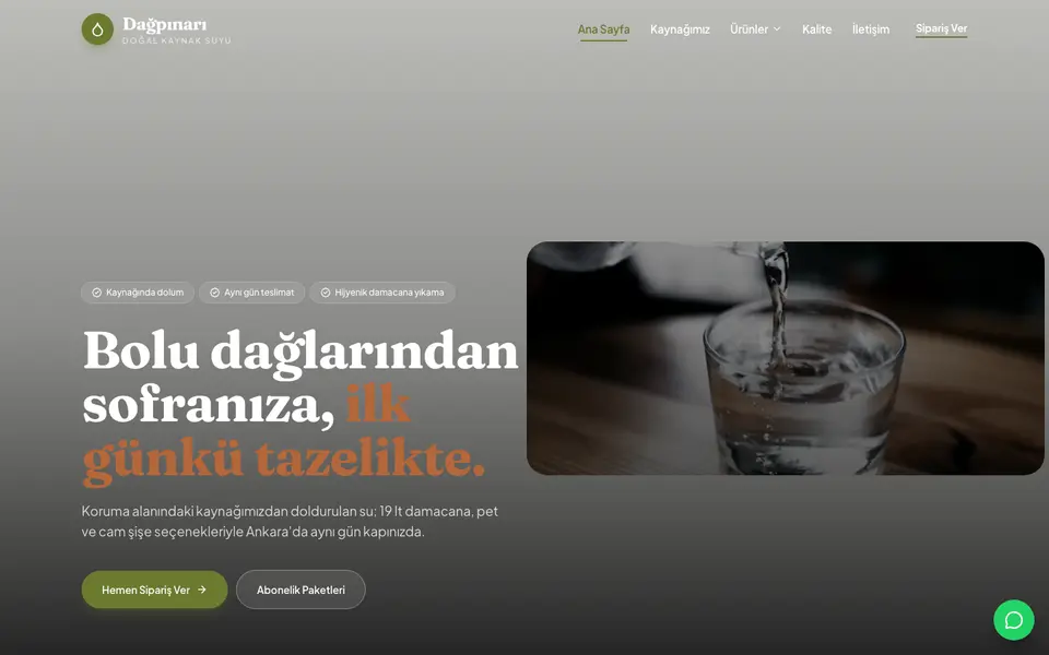 Su & Damacana · Bahar şablonu