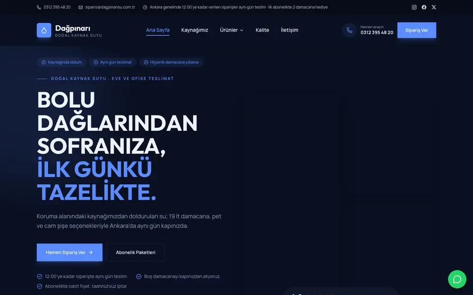 Su & Damacana · Cesur şablonu