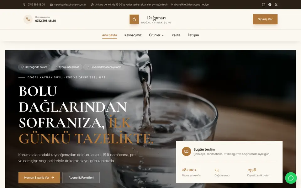 Su & Damacana · Elit şablonu