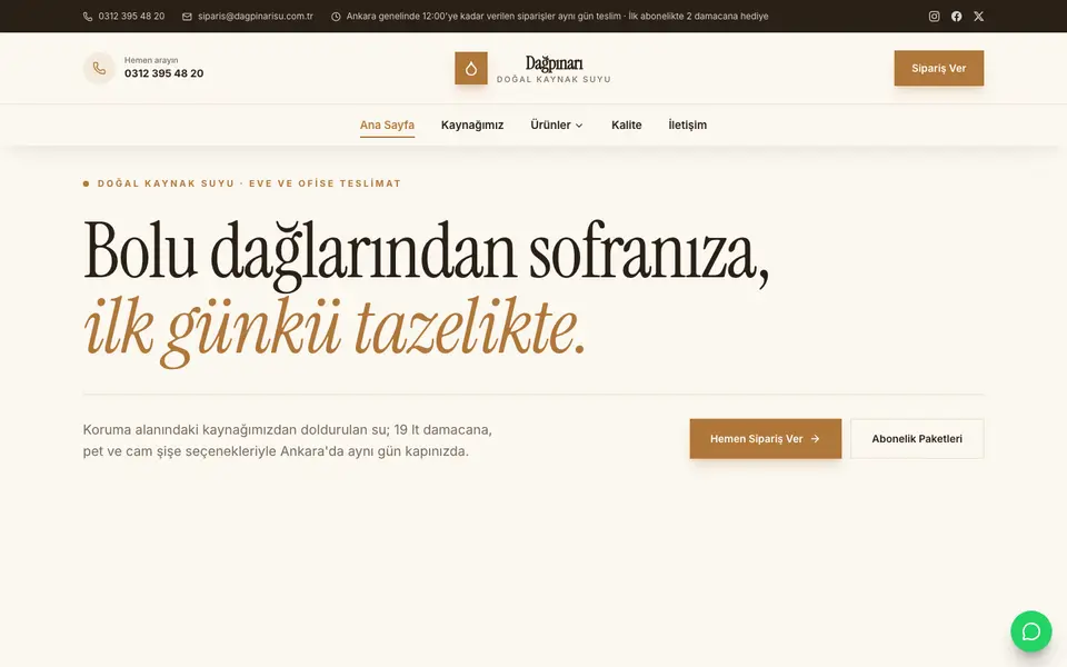Su & Damacana · Gazete şablonu