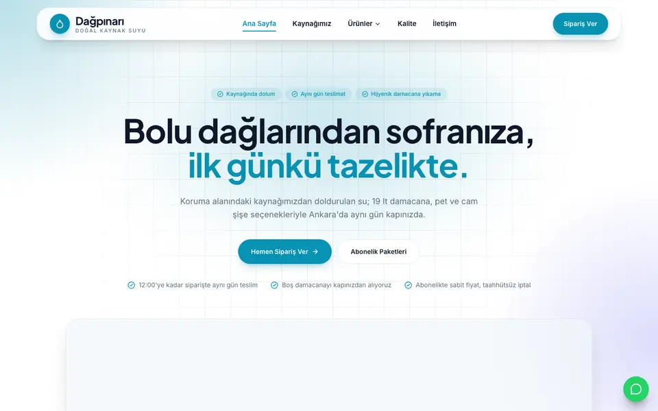 Su & Damacana · Kristal şablonu
