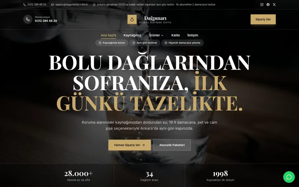Su & Damacana · Prestij şablonu
