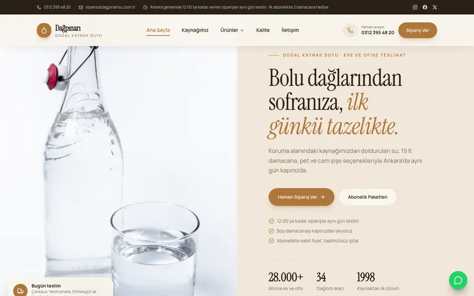 Su & Damacana · Retro şablonu