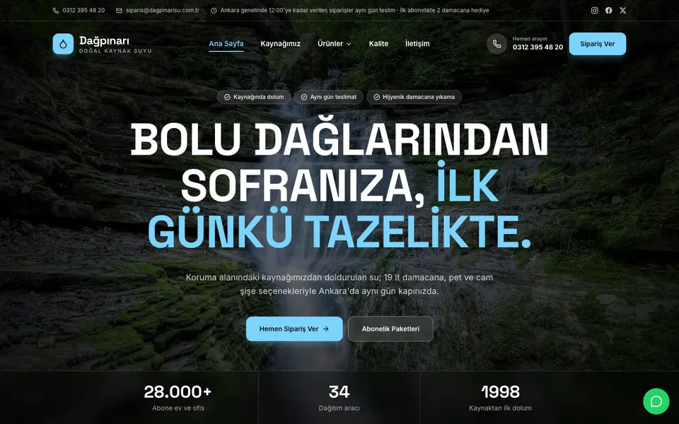 Su & Damacana · Sahne şablonu