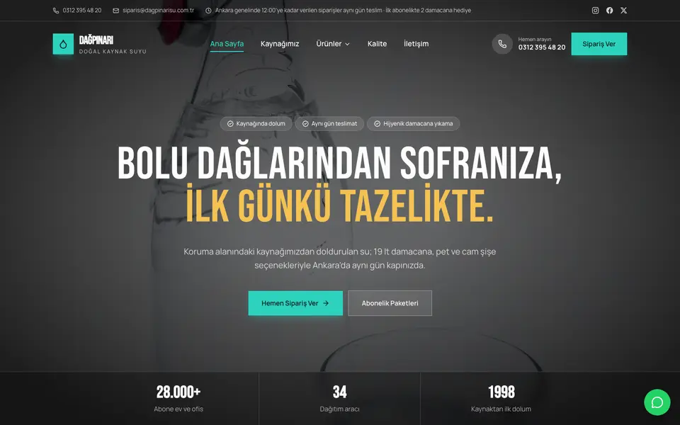 Su & Damacana · Sinema şablonu