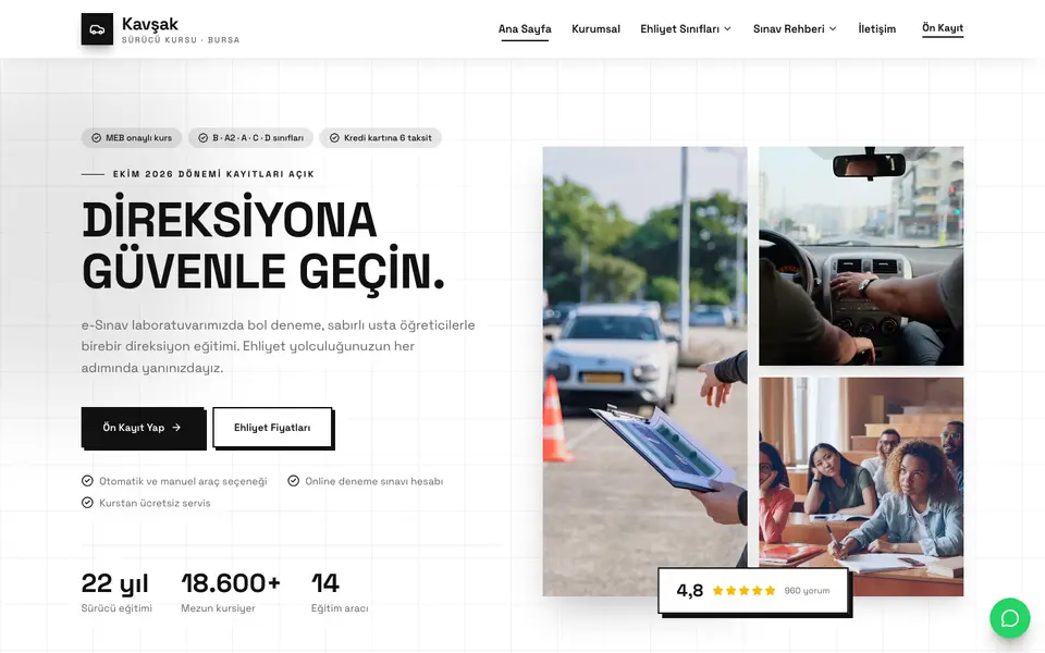 Sürücü Kursu · Brutal şablonu