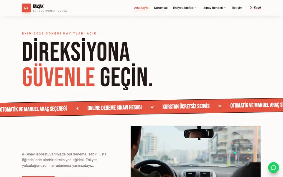 Sürücü Kursu · Poster şablonu