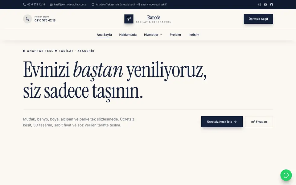 Tadilat & Dekorasyon · Gazete şablonu