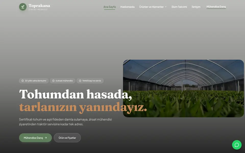 Tarım & Ziraat · Bahar şablonu