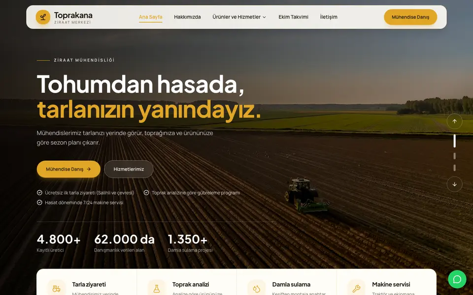 Tarım & Ziraat · Dinamik şablonu