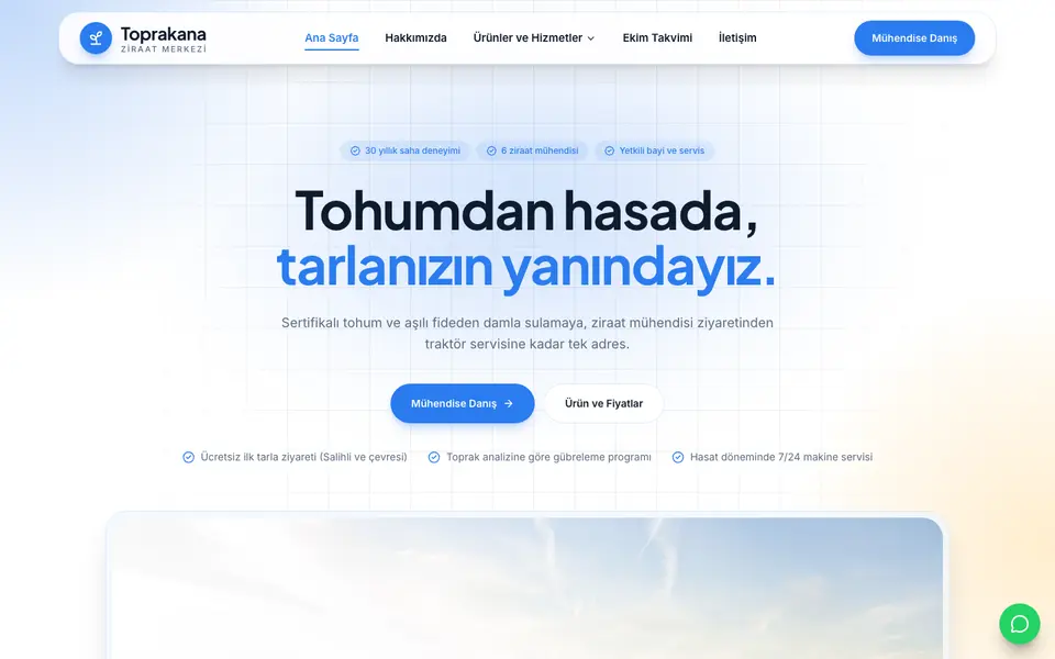 Tarım & Ziraat · Kristal şablonu