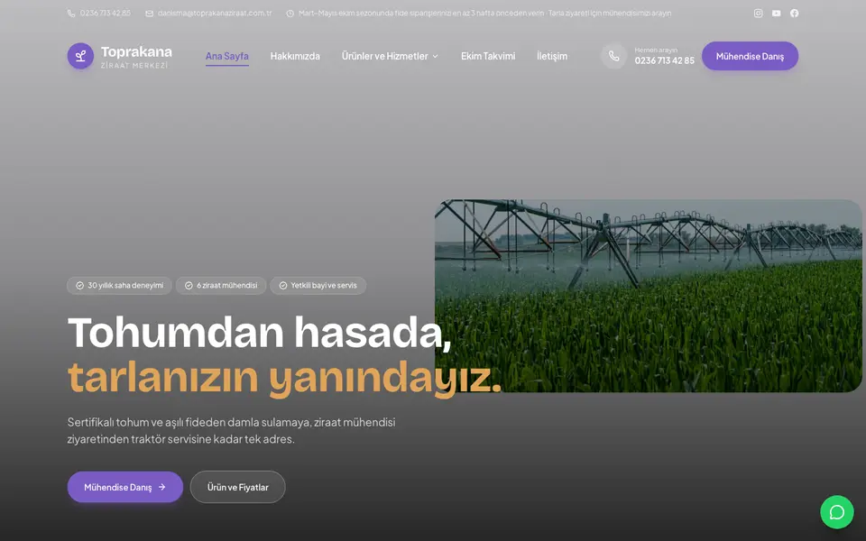 Tarım & Ziraat · Mozaik şablonu
