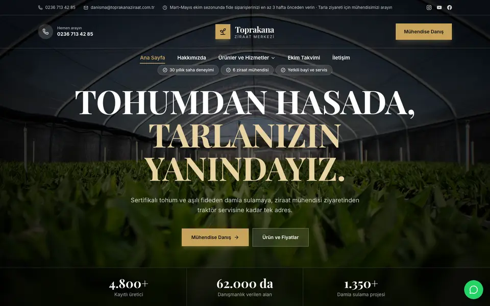 Tarım & Ziraat · Prestij şablonu