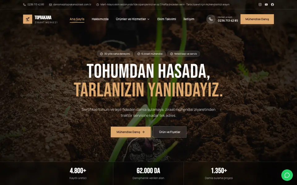 Tarım & Ziraat · Sinema şablonu