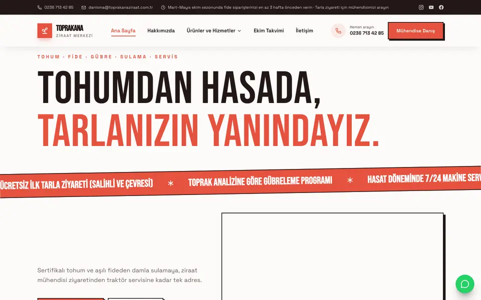 Tarım & Ziraat · Sokak şablonu