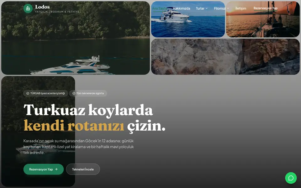 Tekne Turu & Yat Kiralama · Bahar şablonu