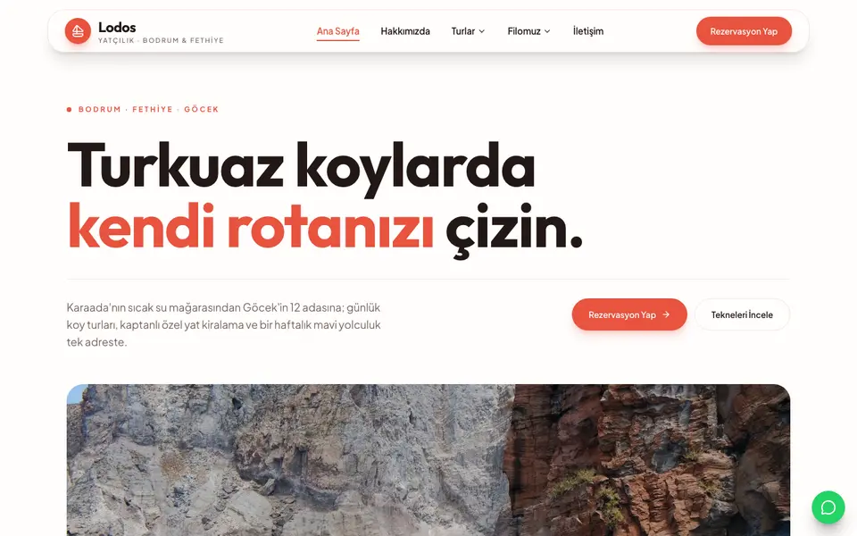 Tekne Turu & Yat Kiralama · Canlı şablonu