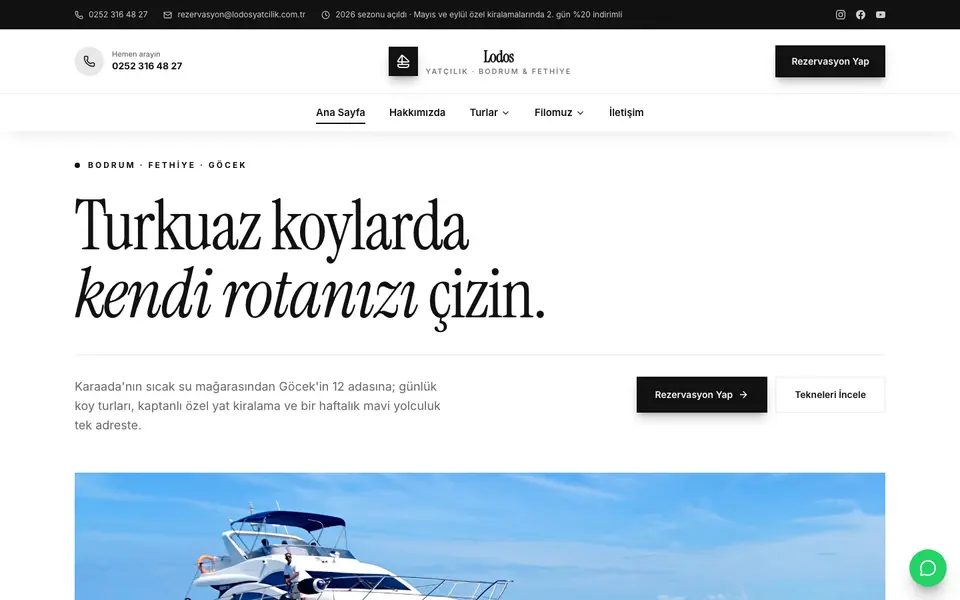 Tekne Turu & Yat Kiralama · Gazete şablonu