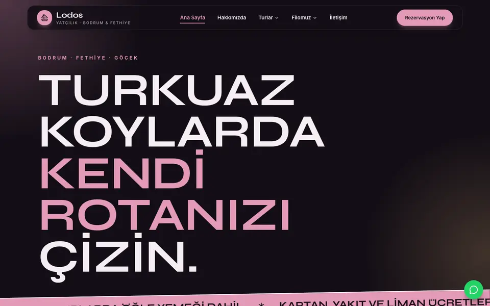 Tekne Turu & Yat Kiralama · Neon şablonu