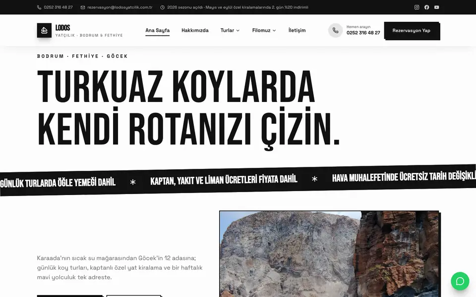 Tekne Turu & Yat Kiralama · Sokak şablonu