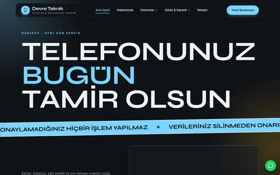 Telefon Tamiri · Neon şablonu